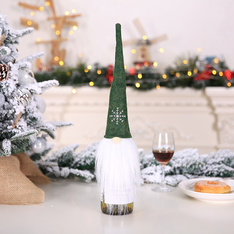 Santa Claus Wine Cover Plush Bottle Cover