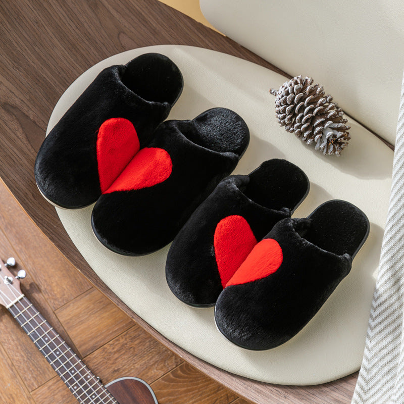 Winter Couple Indoor Home Furnishing Plush Cotton Slippers