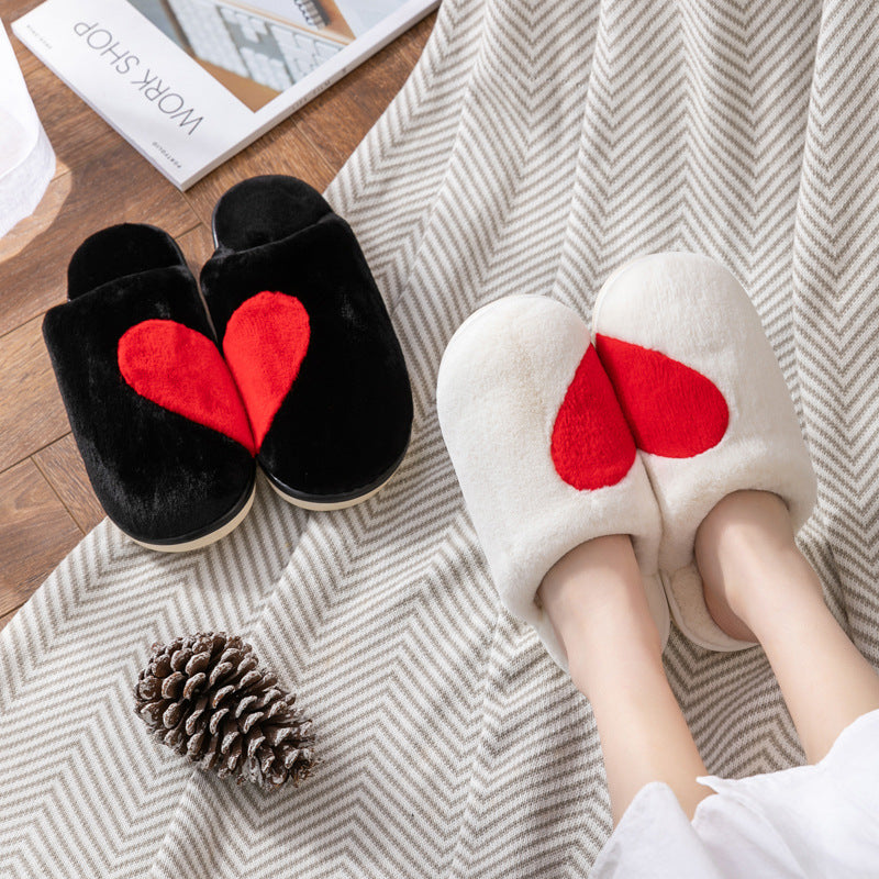 Winter Couple Indoor Home Furnishing Plush Cotton Slippers