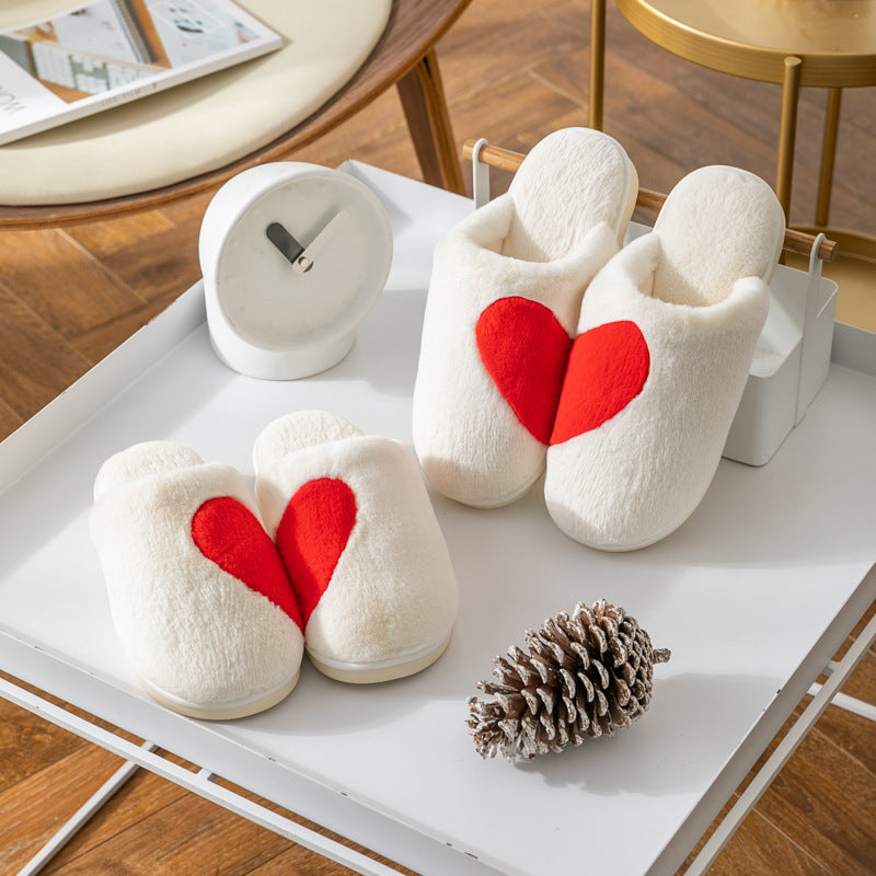 Winter Couple Indoor Home Furnishing Plush Cotton Slippers