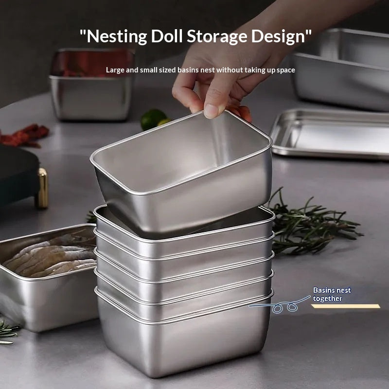 Stainless Steel Food Storage Container With Lid Airtight Container
