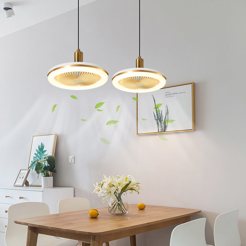 Fan Lamp Restaurant Ceiling Fan Lights Mute Modern Minimalist
