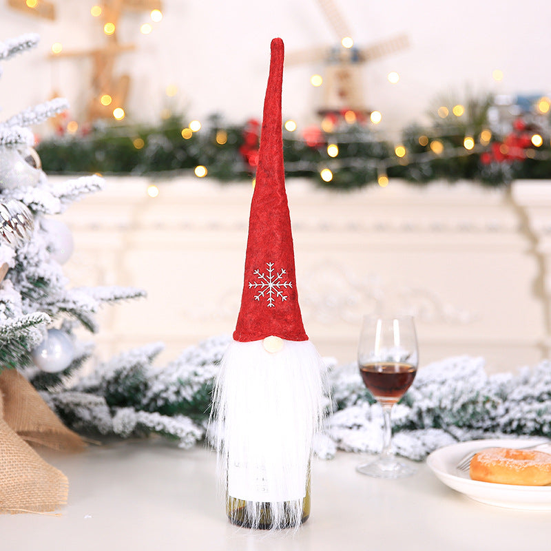 Santa Claus Wine Cover Plush Bottle Cover