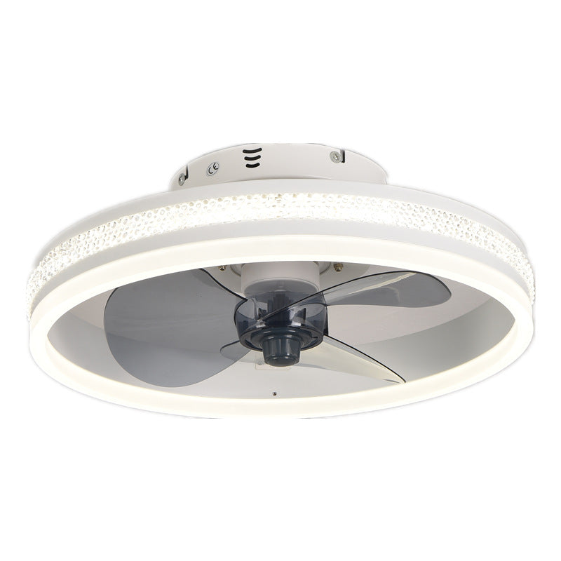 Bedroom Living Room Invisible LED Ceiling Ceiling Fan Lights