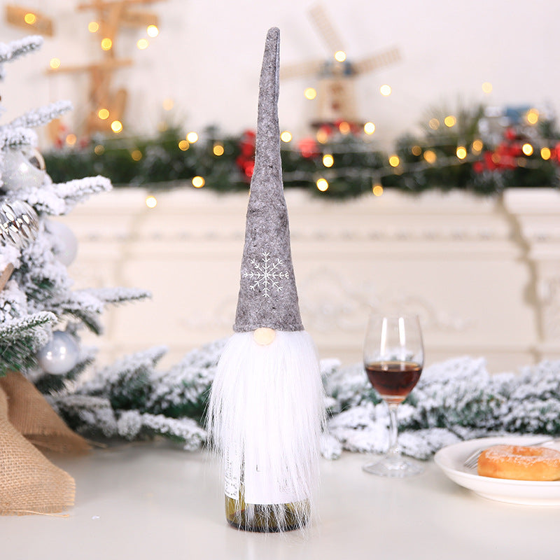 Santa Claus Wine Cover Plush Bottle Cover