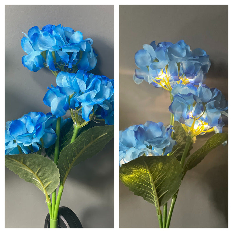 Solar Hydrangea Lights Floor Outlet Outdoor Garden Decorative Lights