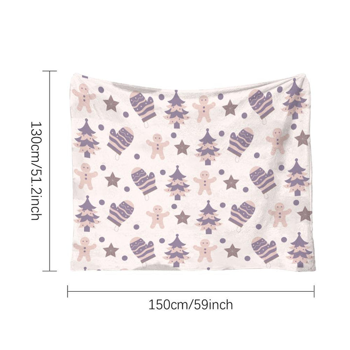 Flannel Throw Blanket Warm Flannel Christmas Blanket Soft Decorative Blanket Breathable Throw Blanket For Sofa Cribs Strollers