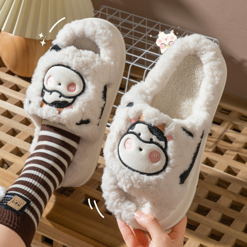 Autumn And Winter Indoor Household Plush Cotton Slippers