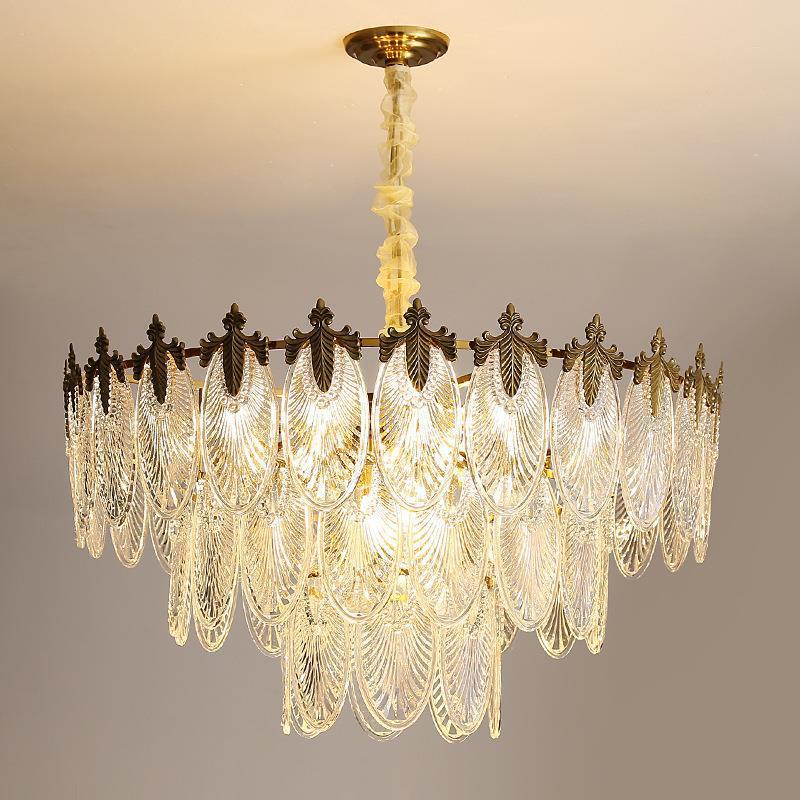 Glass Chandelier Living Room Simple Creative Bedroom Chandelier